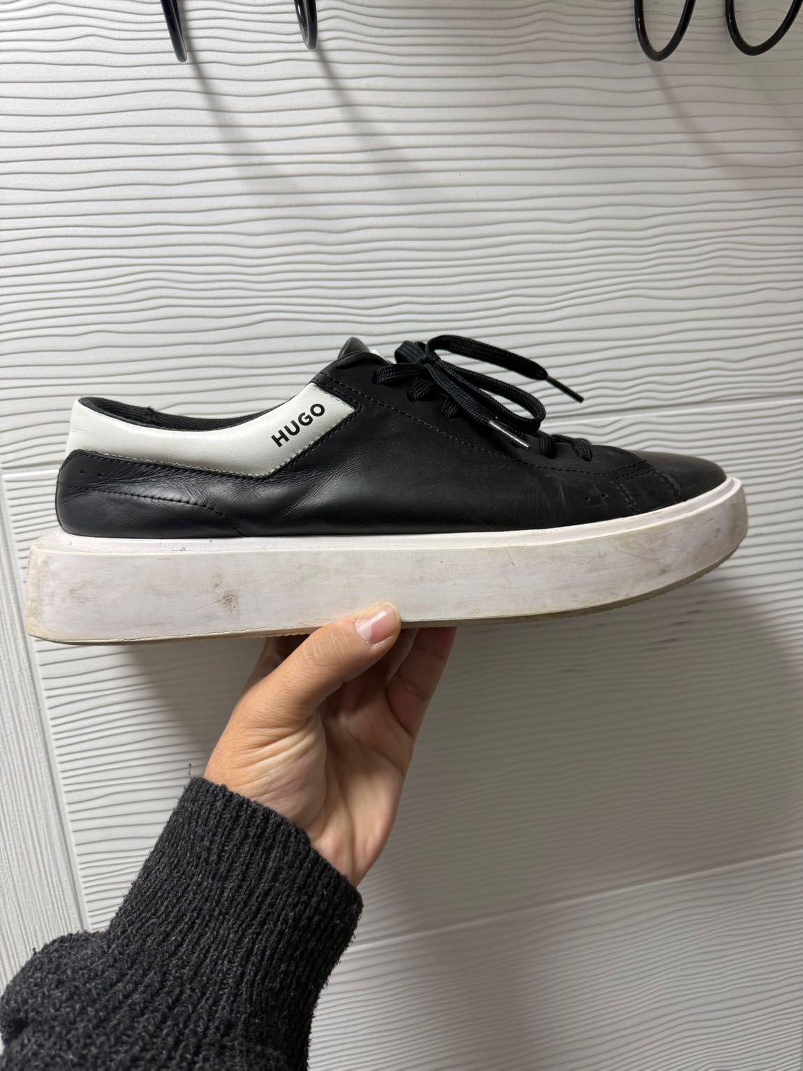 Hugo Siyah Deri Sneaker — görsel 4/4