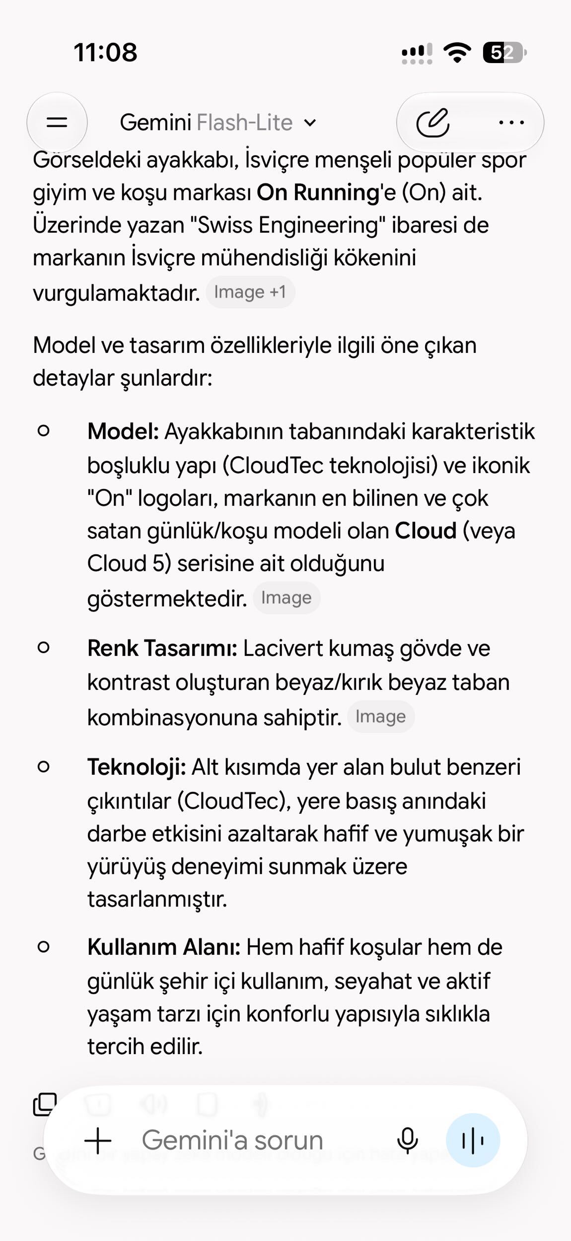 🇺🇸On Cloud Running koşu ayakkabısı — görsel 9/10