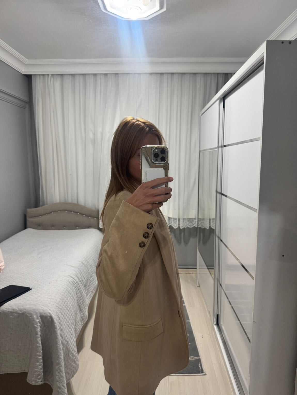 Bej Blazer Ceket — görsel 3/4