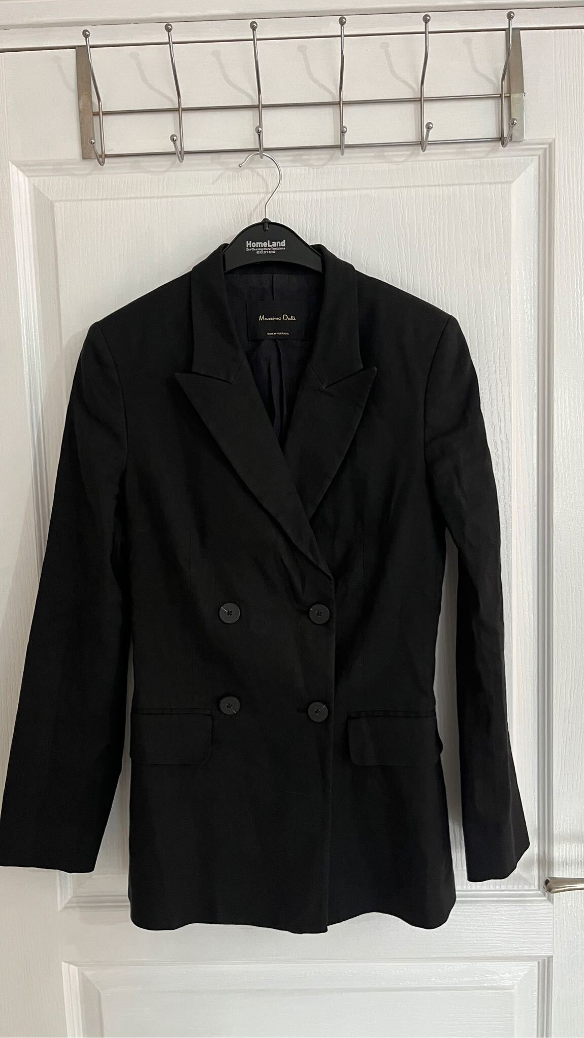 Massimo Dutti Siyah Keten Blazer Ceket — görsel 9/15