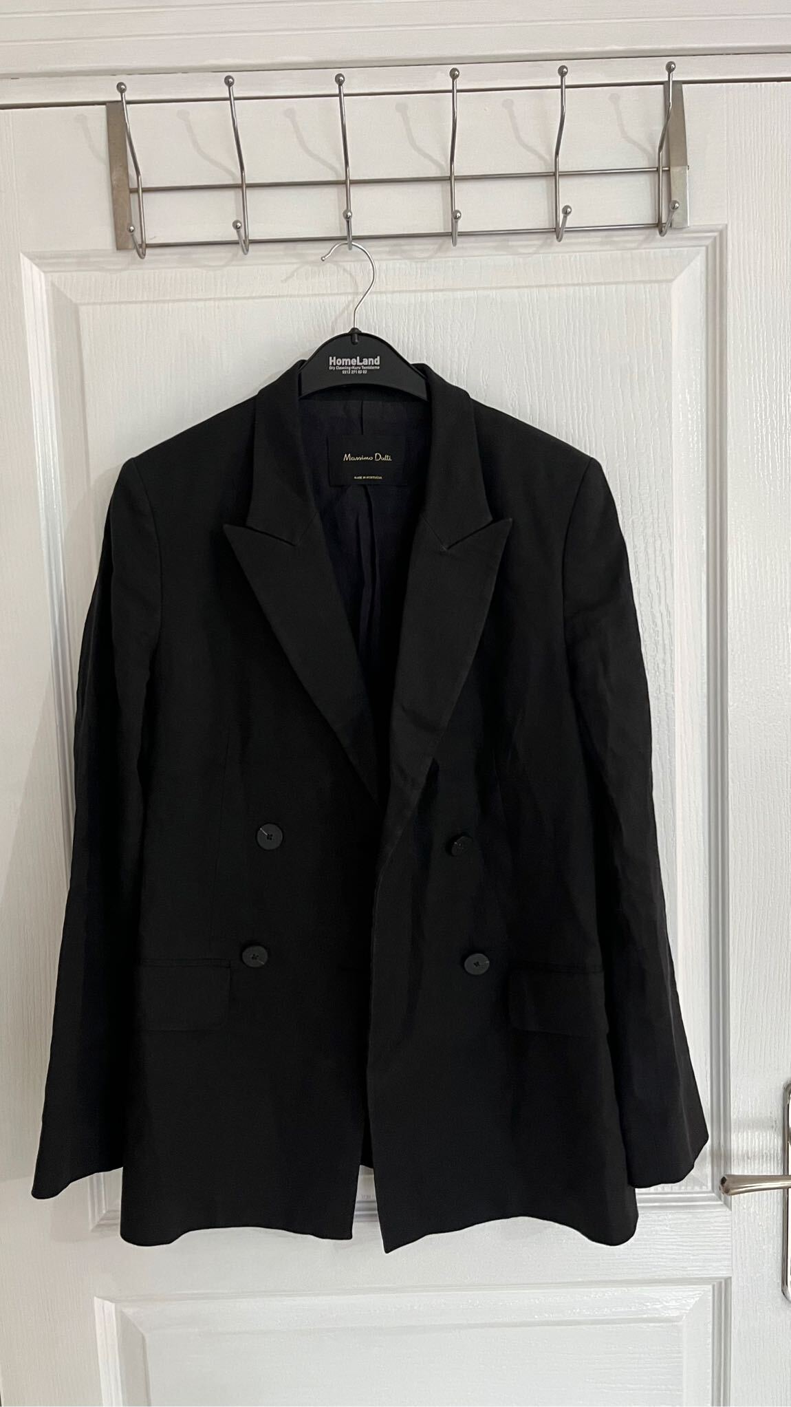 Massimo Dutti Siyah Keten Blazer Ceket — görsel 11/15