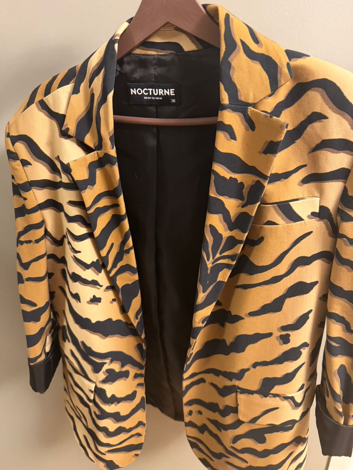 Nocturne Zebra Desenli Ceket — görsel 2/5