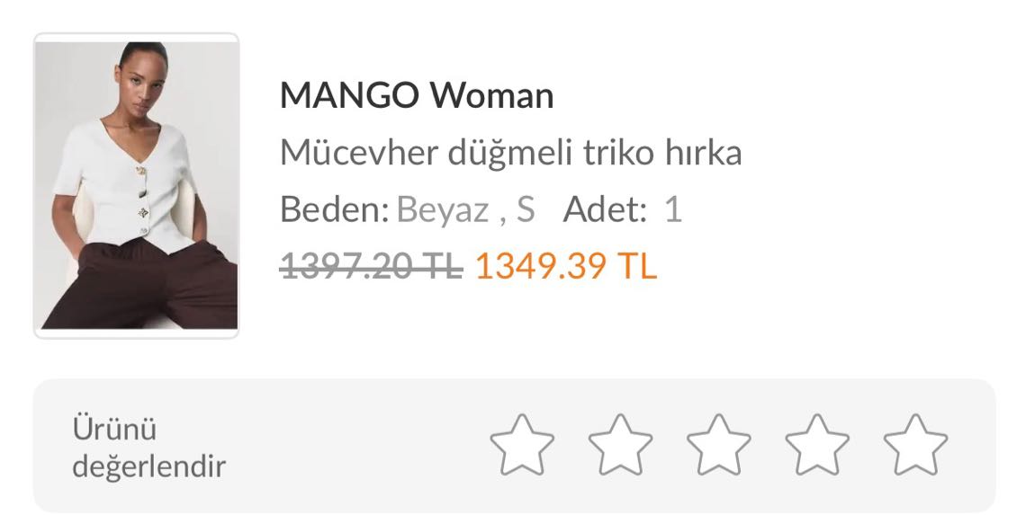 MANGO Etiketli Beyaz Düğmeli Bluz — görsel 5/5