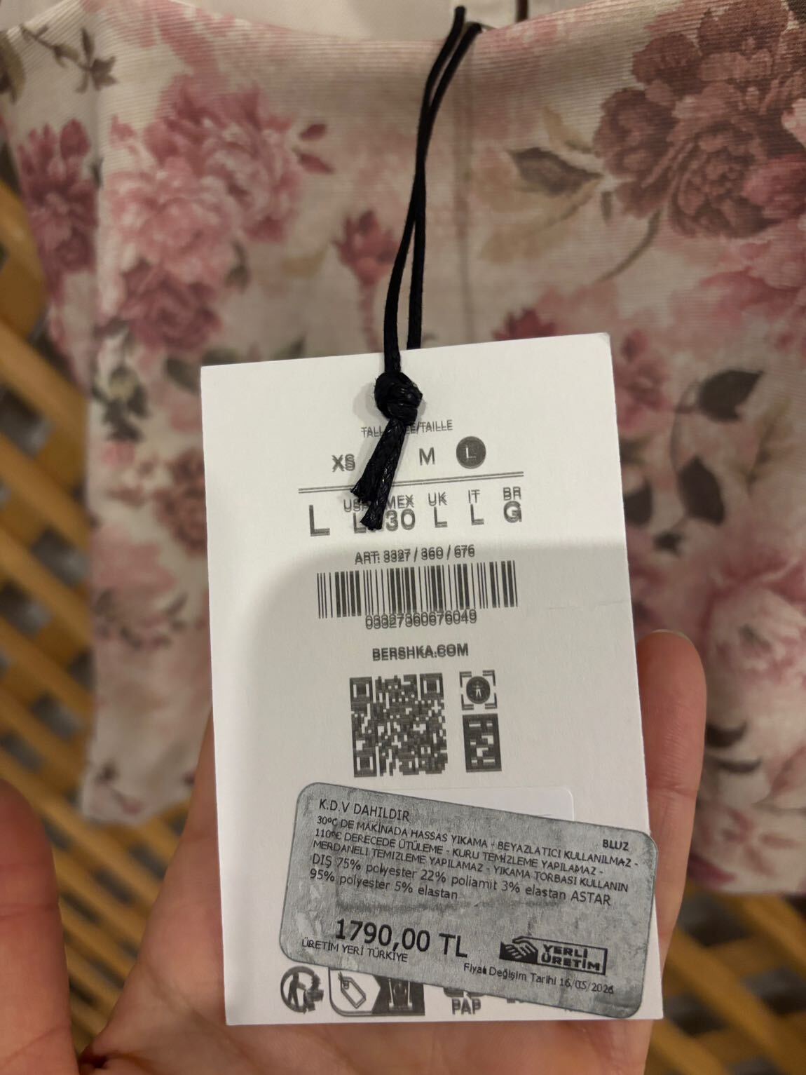 Desenli Büstiyer bershka — görsel 3/4