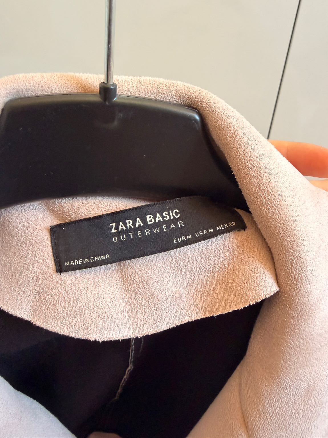Zara Pembe Süet Ceket — görsel 4/4
