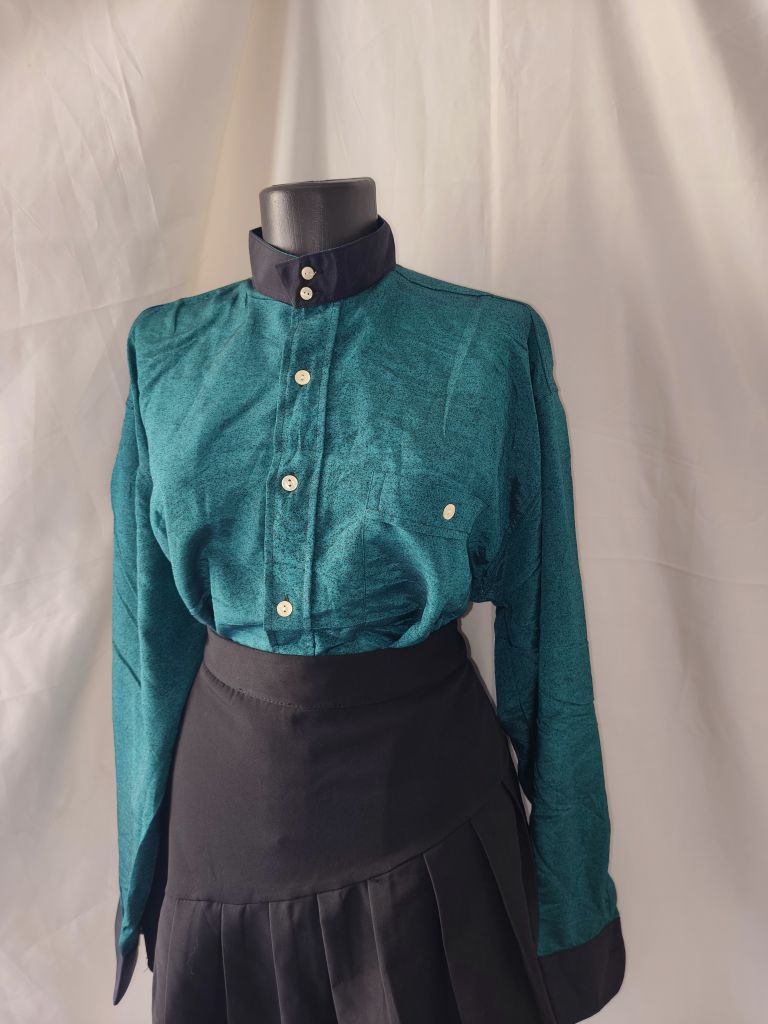 Unisex vintage hakim yaka gömlek 6370 — görsel 8/16