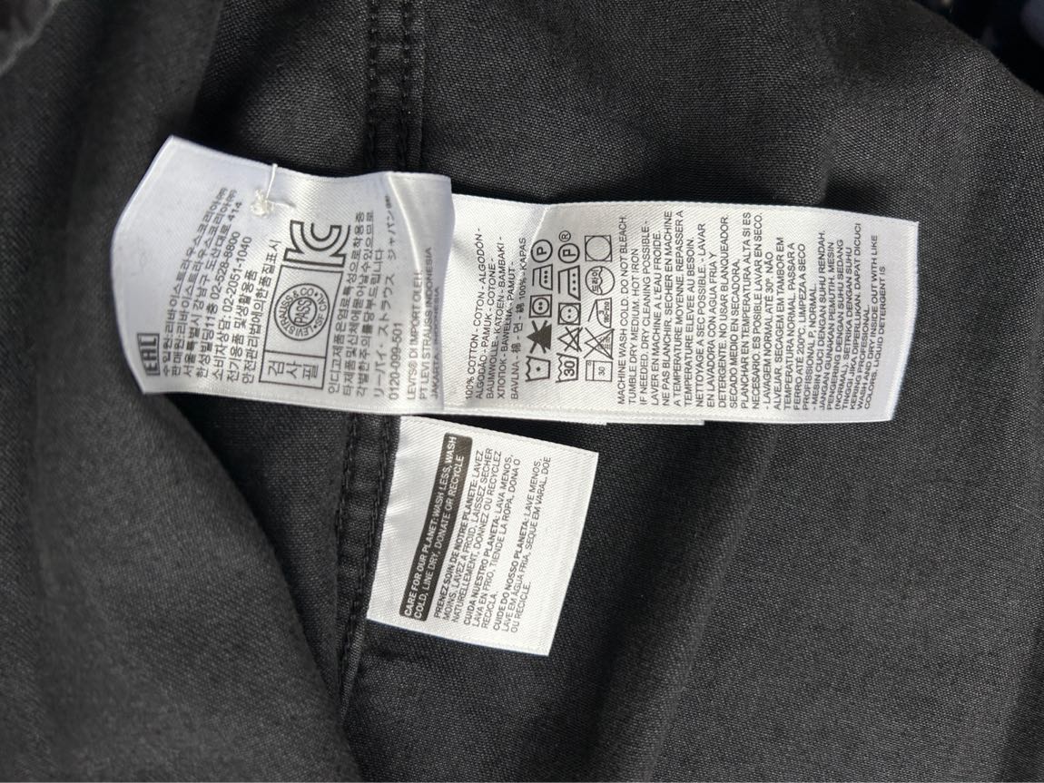 Levi's Siyah Kot Gömlek — görsel 6/6