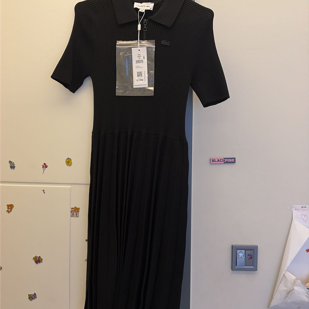 Siyah Polo Yaka Elbise — görsel 4/5