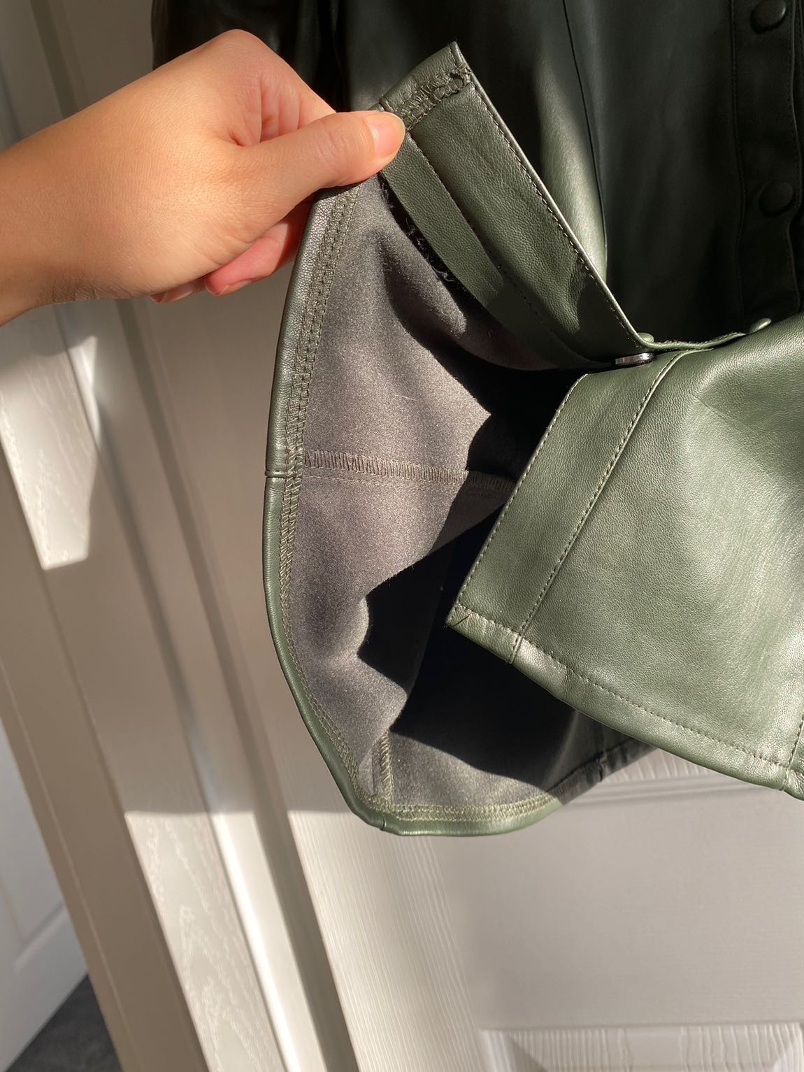 Pull &Bear haki deri Elbise — görsel 4/12