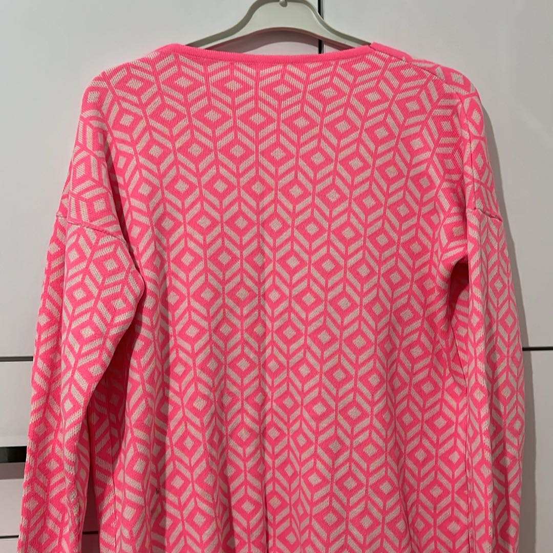 Pembe Desenli Vesna Hırka — görsel 3/5