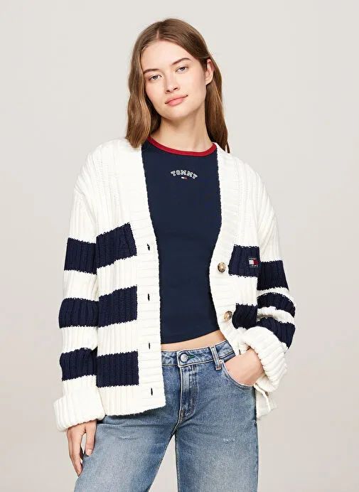 Tommy Hilfiger Çizgili Kazak — görsel 5/7