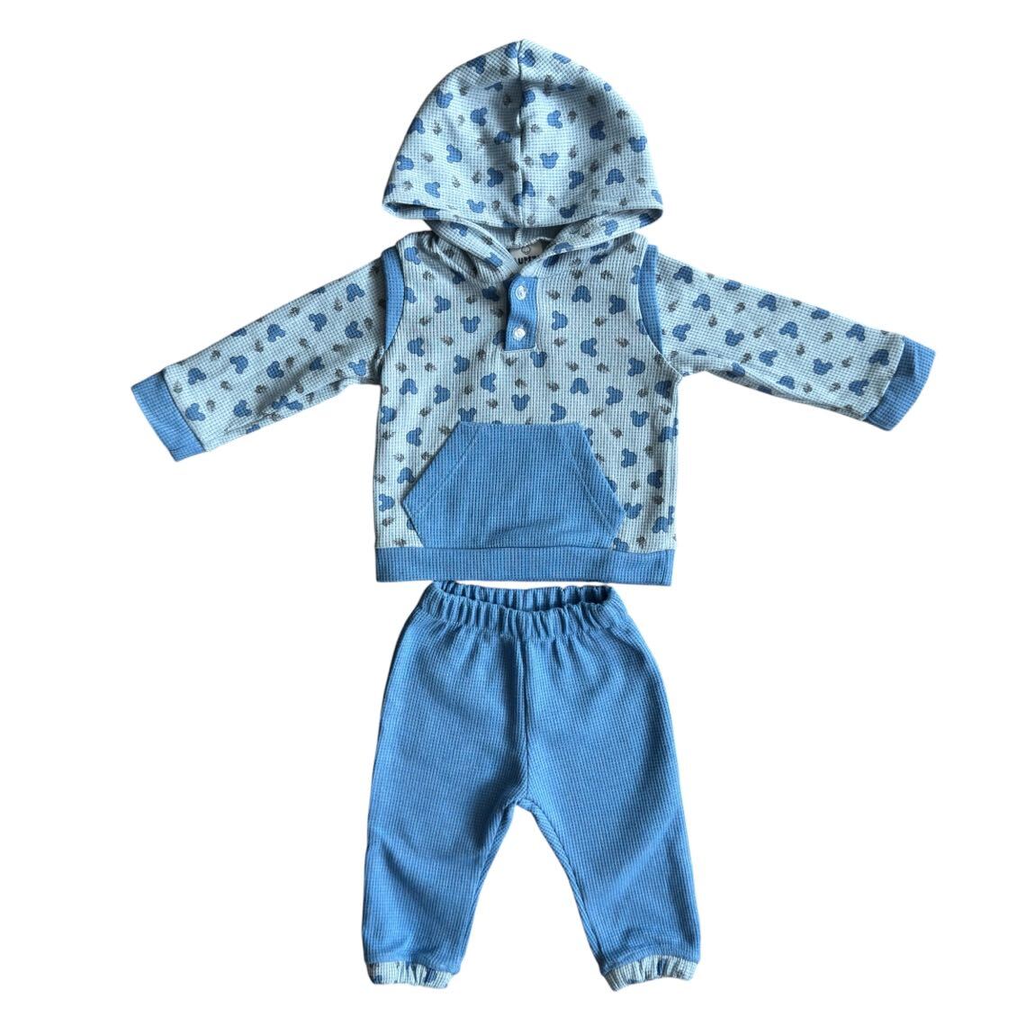 Mavi Mickey Mouse Bebek Eşofman Takımı — görsel 2/6