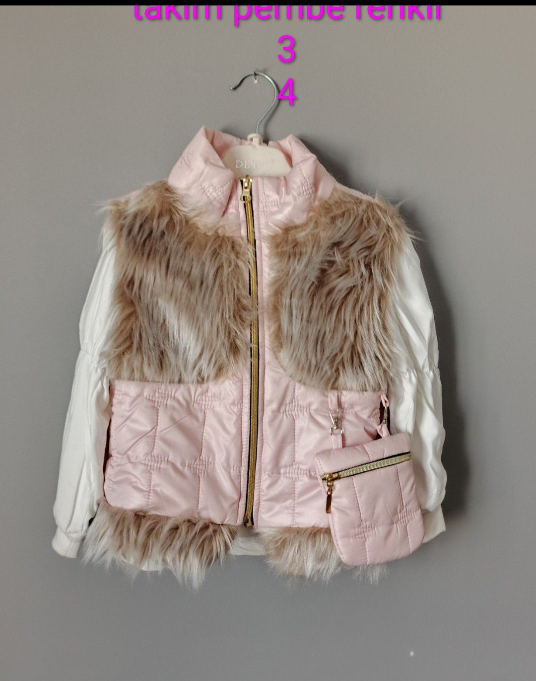 Kız Çocuk Soft Pembe 3'lü Takım — görsel 4/10
