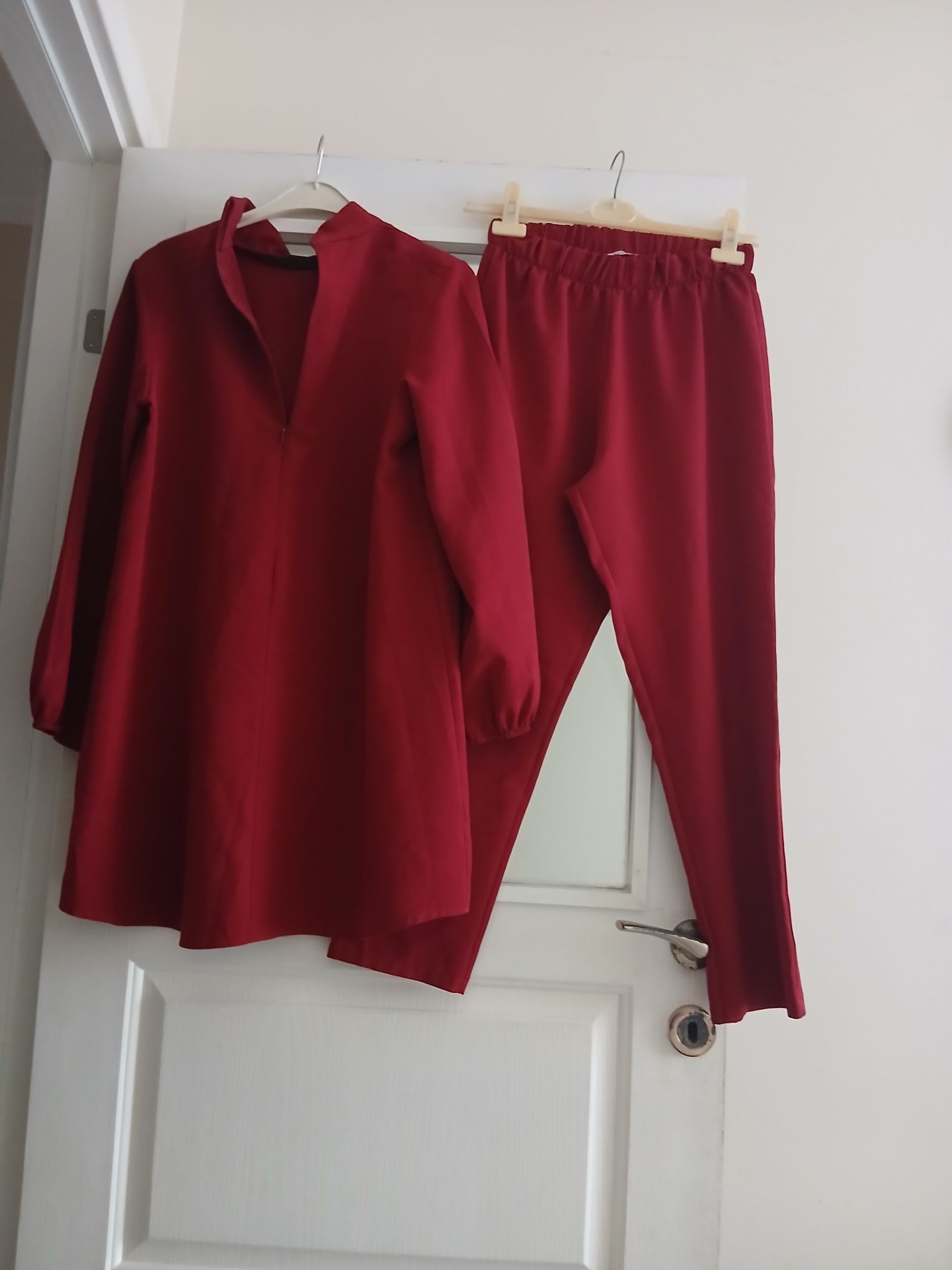 Bordo Tunik ve Pantolon Takımı — görsel 4/7