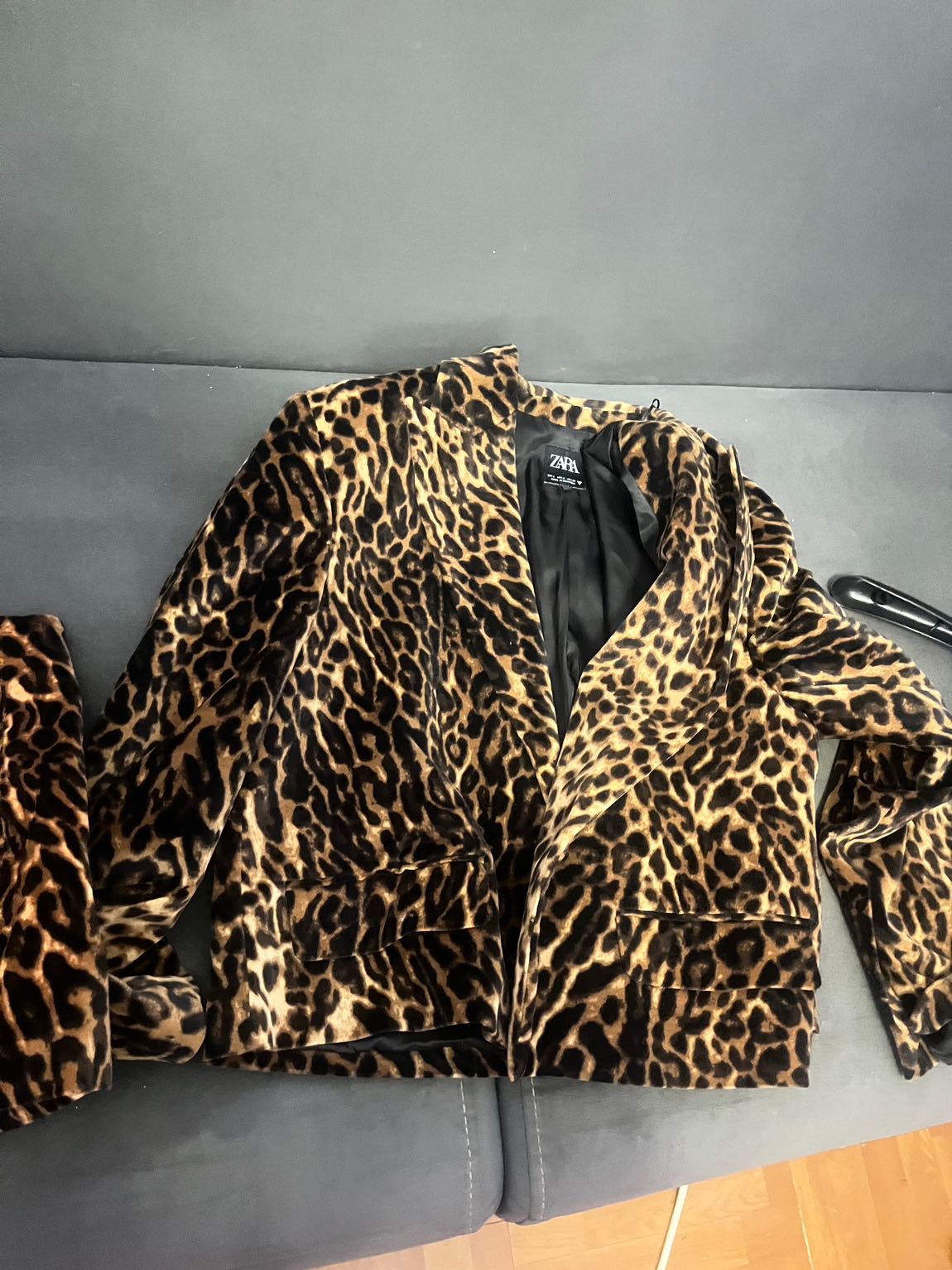 Leopar Desenli etek ceket takım — görsel 3/3