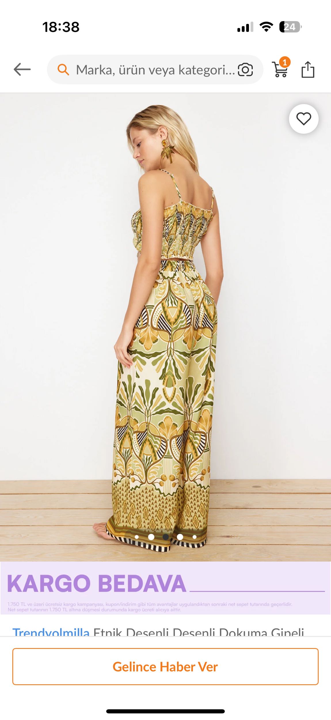 TM Collection Etnik Desenli Takım — görsel 5/5