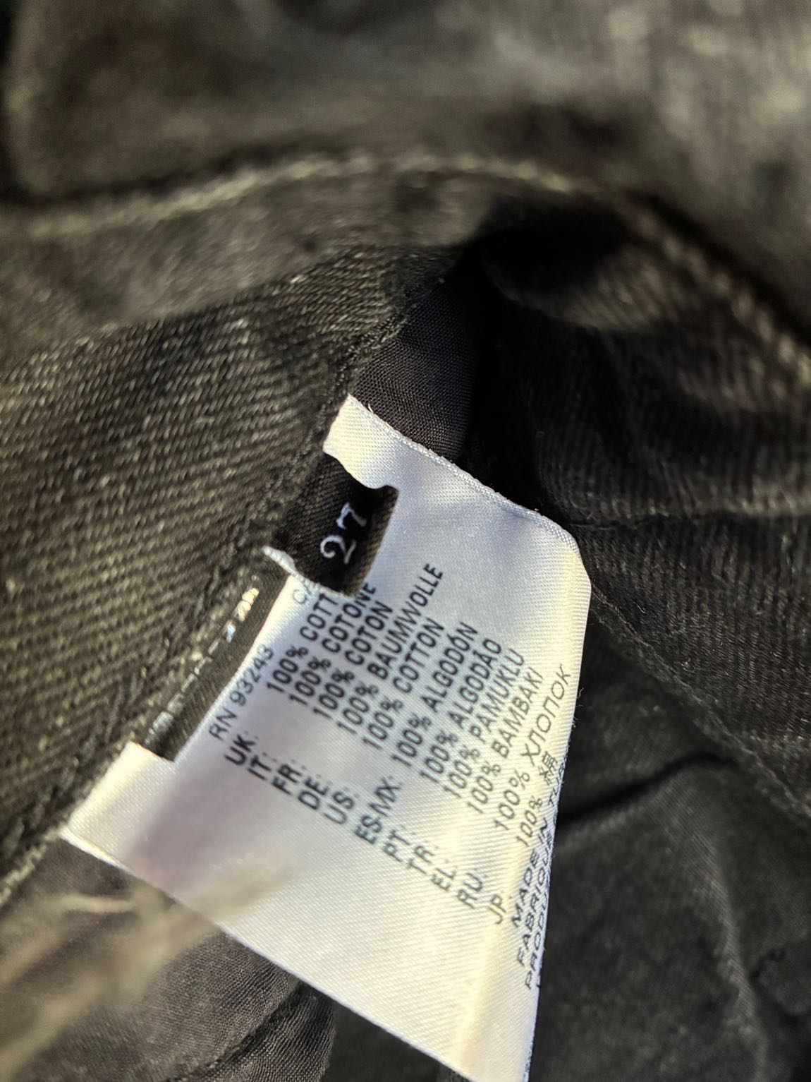 Siyah Diesel Kot Pantolon — görsel 3/4