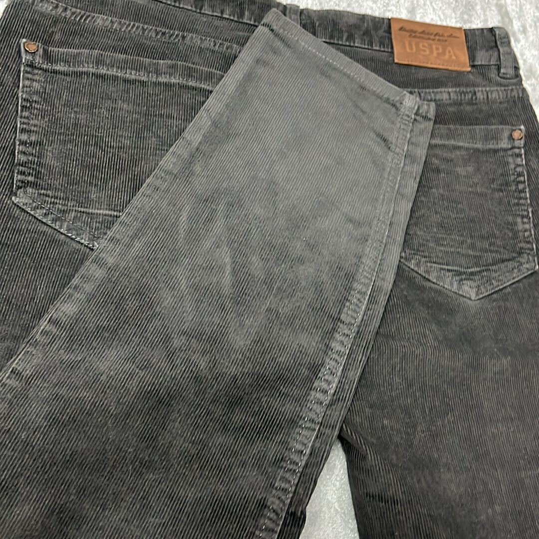 US Polo Assn Gri Kadife Pantolon — görsel 5/5