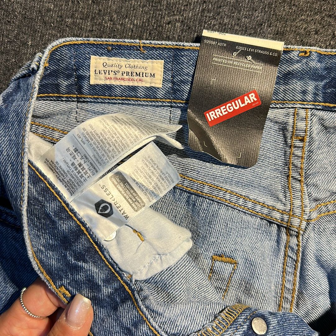 Levi's Mavi Kot Pantolon orijinal etiket — görsel 3/7