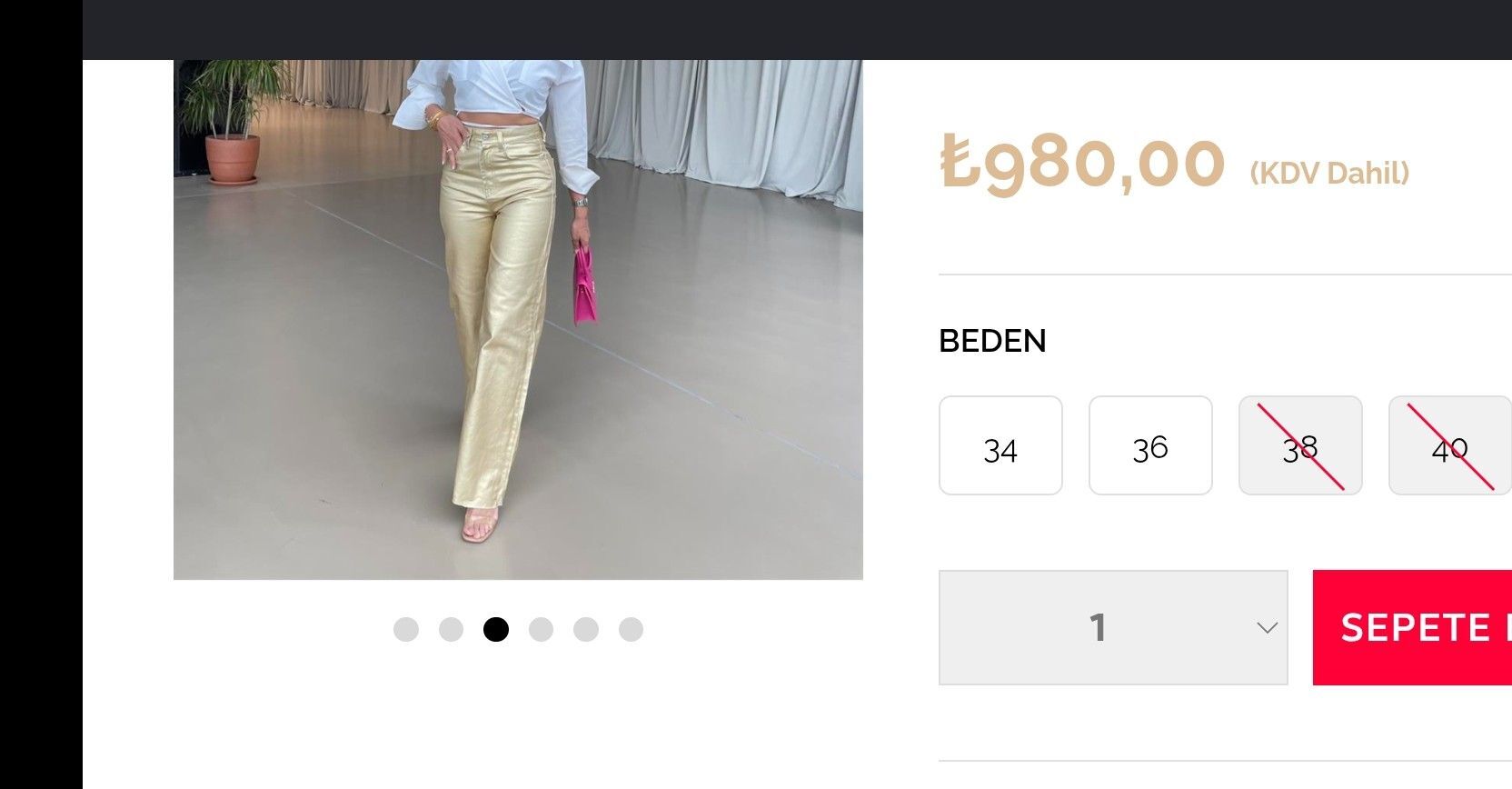 gold denim — görsel 2/7