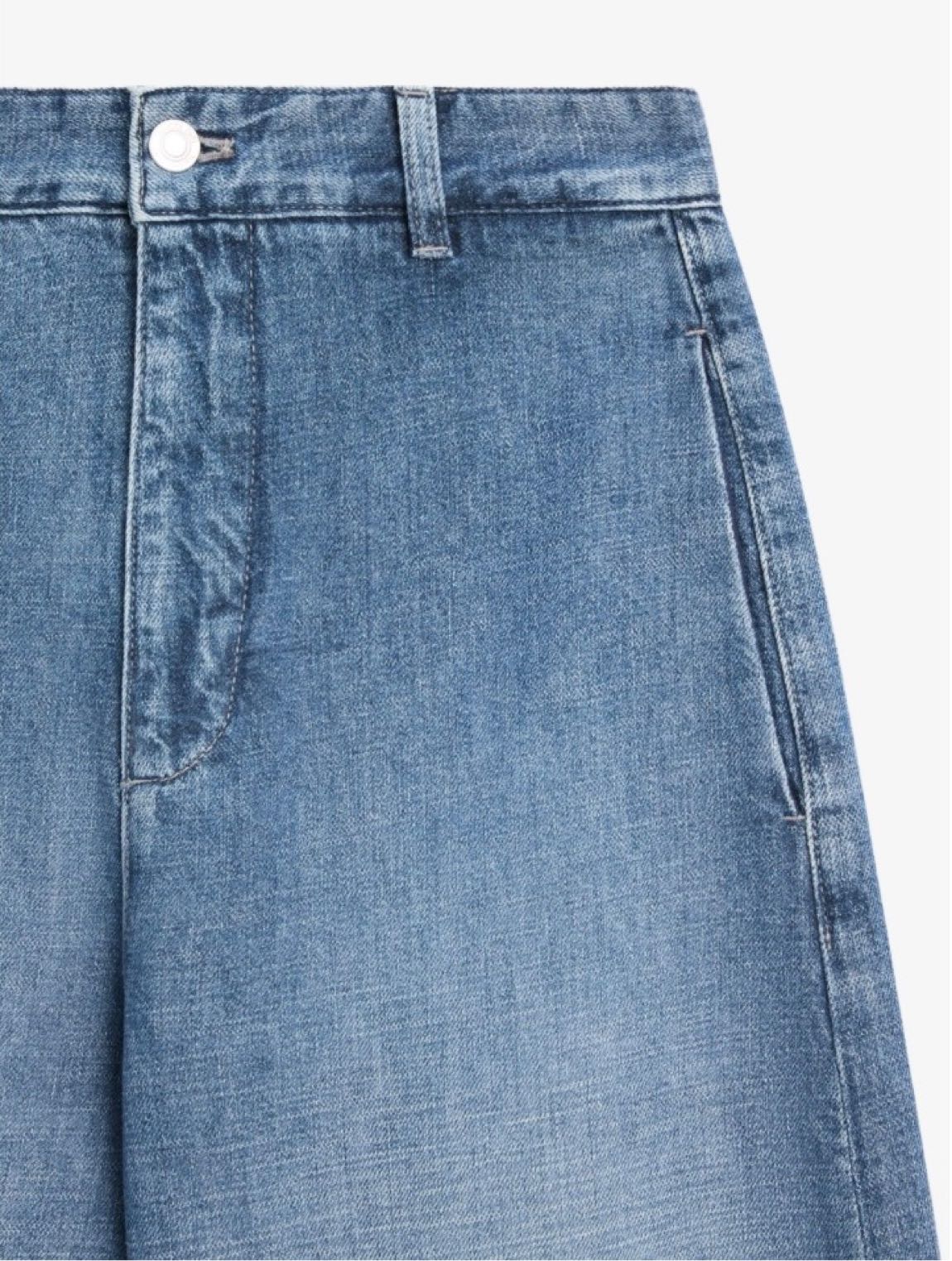 Massimo Dutti Geniş Paça Jean Pantolon36 — görsel 6/7