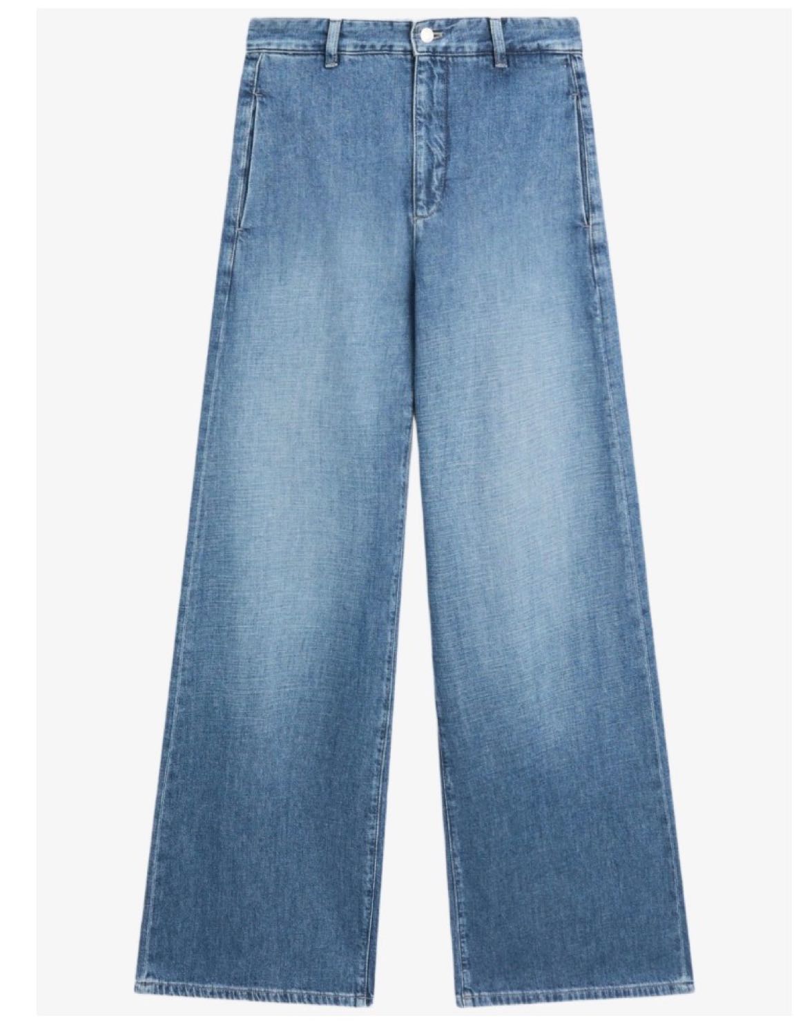Massimo Dutti Geniş Paça Jean Pantolon36 — görsel 5/7