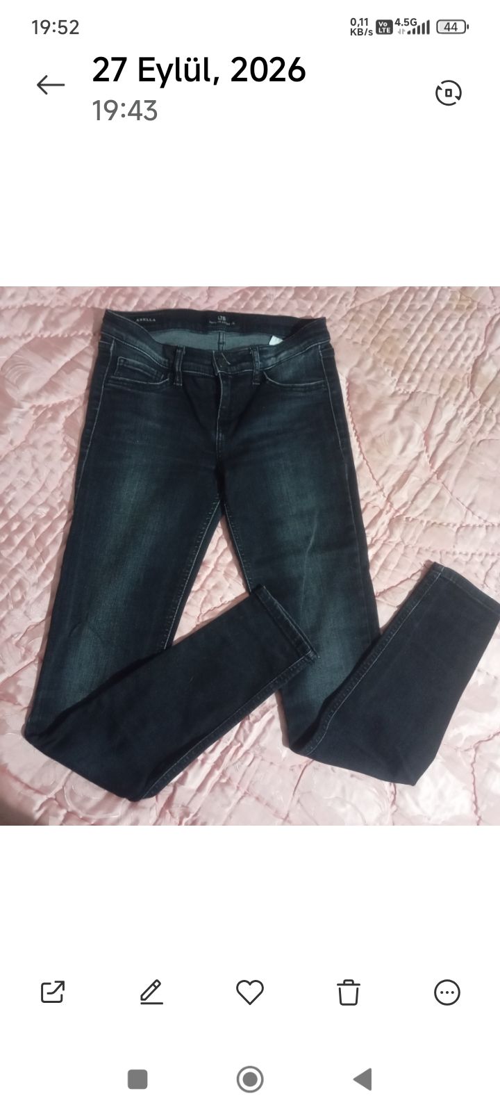 Dar Paça Siyah Jean Pantolon — görsel 5/13