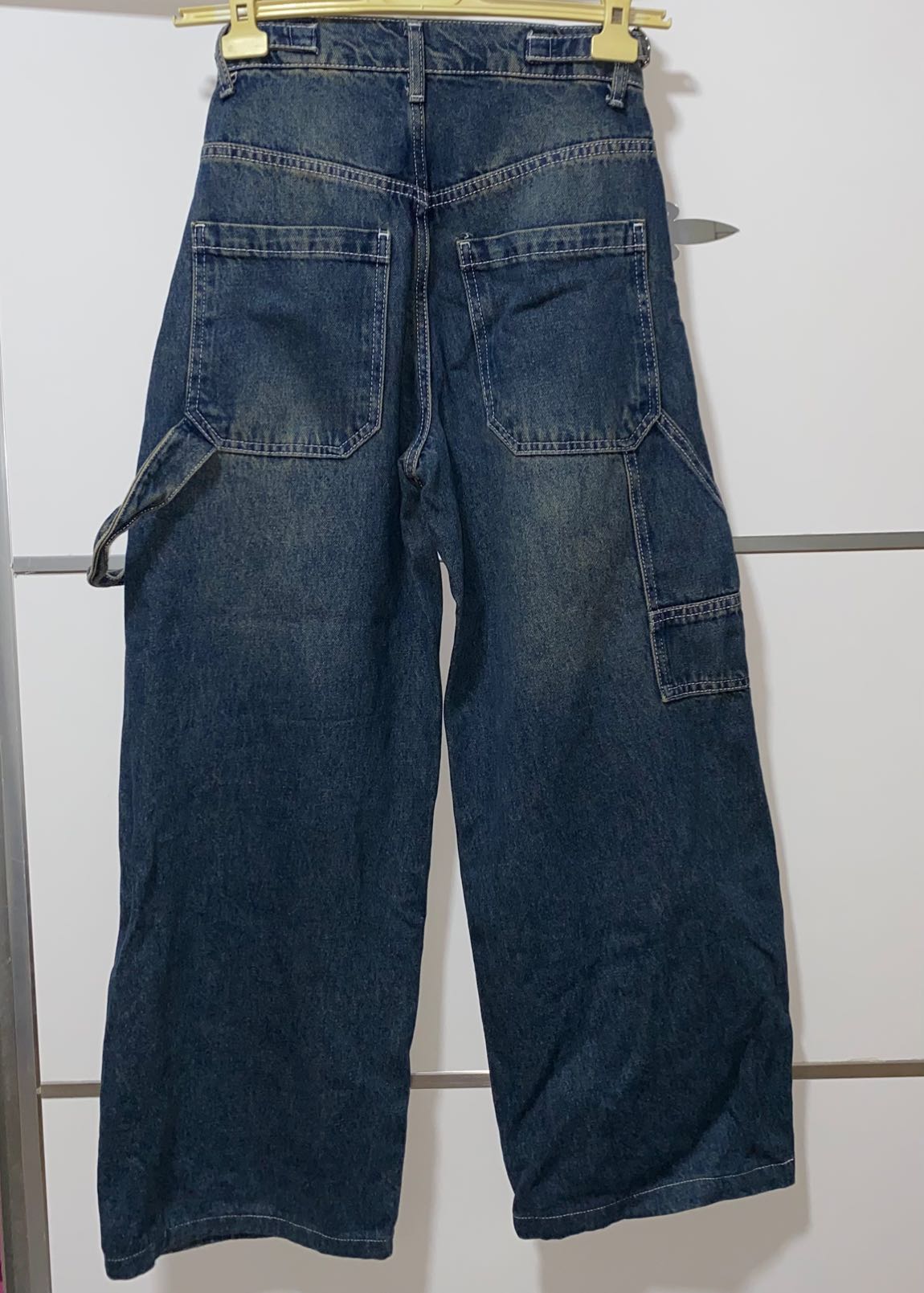 Mavi Bol Paça Jean Pantolon — görsel 2/3