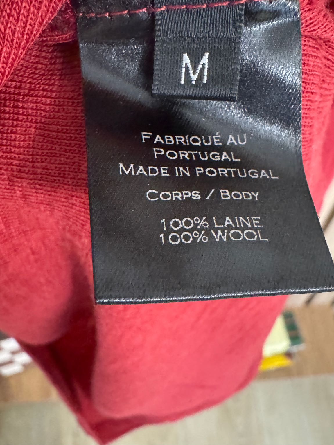 Balmain Kırmızı Boğazlı Yaka Kazak — görsel 5/6