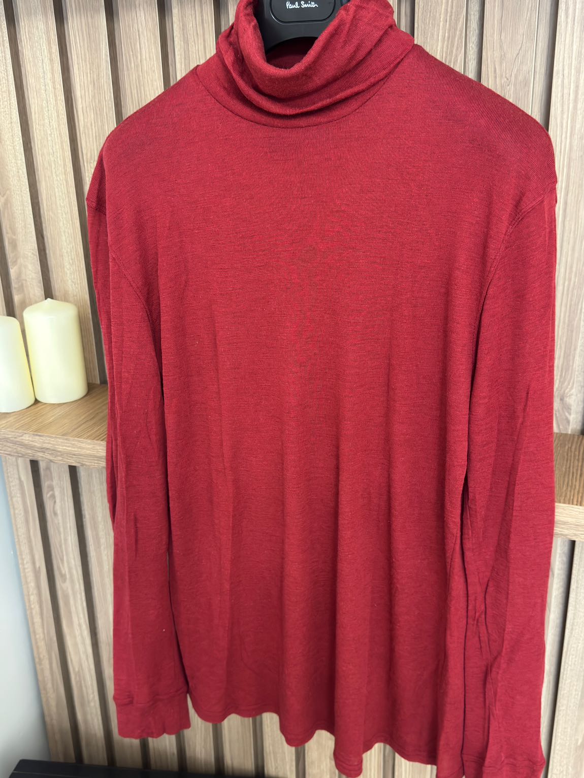 Balmain Kırmızı Boğazlı Yaka Kazak — görsel 3/6