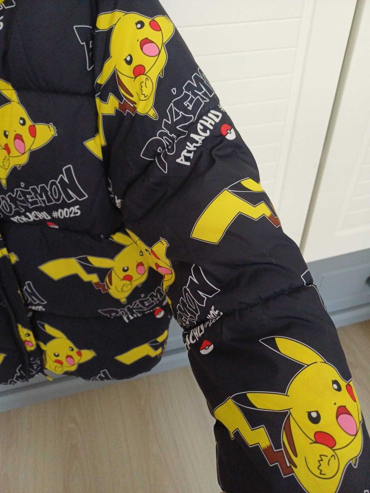 Pokemon Pikachu Kapüşonlu Mont — görsel 6/11