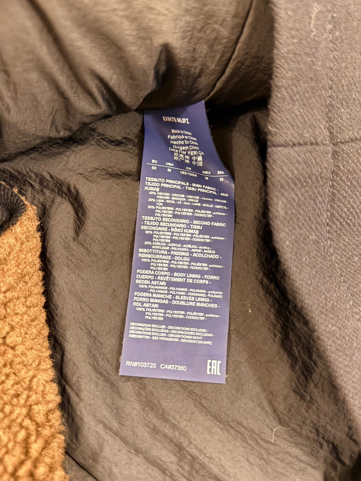 Armani Lacivert lü Kaban Orijinal L — görsel 7/10