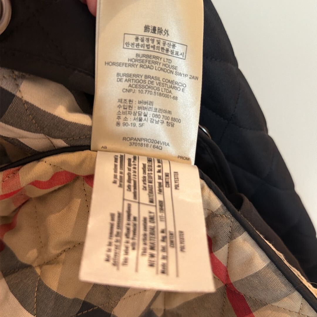 Orjinal Burberry Brit Kapitone Mont. — görsel 7/9