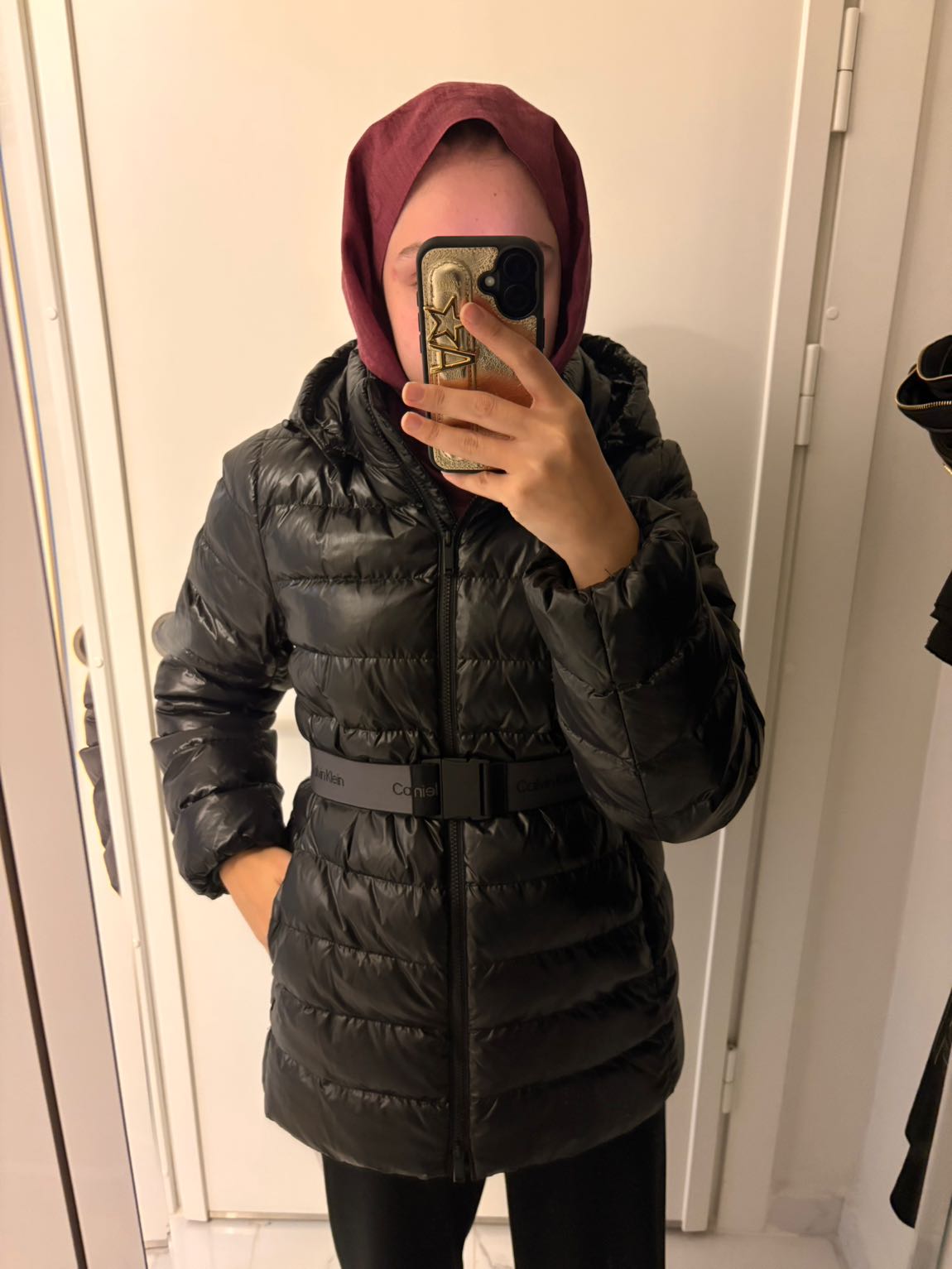 Calvin Klein Siyah Puffer Mont — görsel 4/12