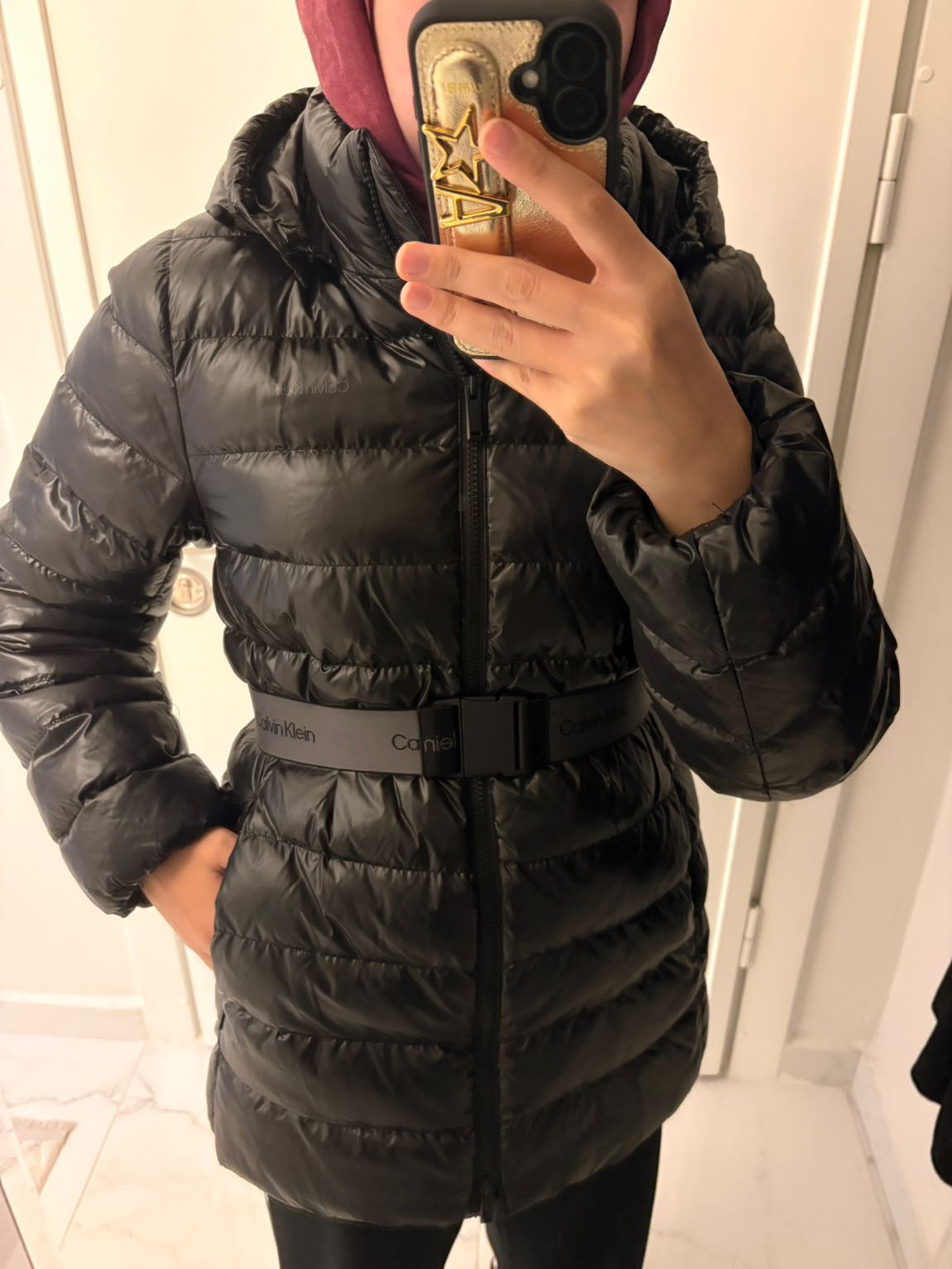 Calvin Klein Siyah Puffer Mont — görsel 2/12
