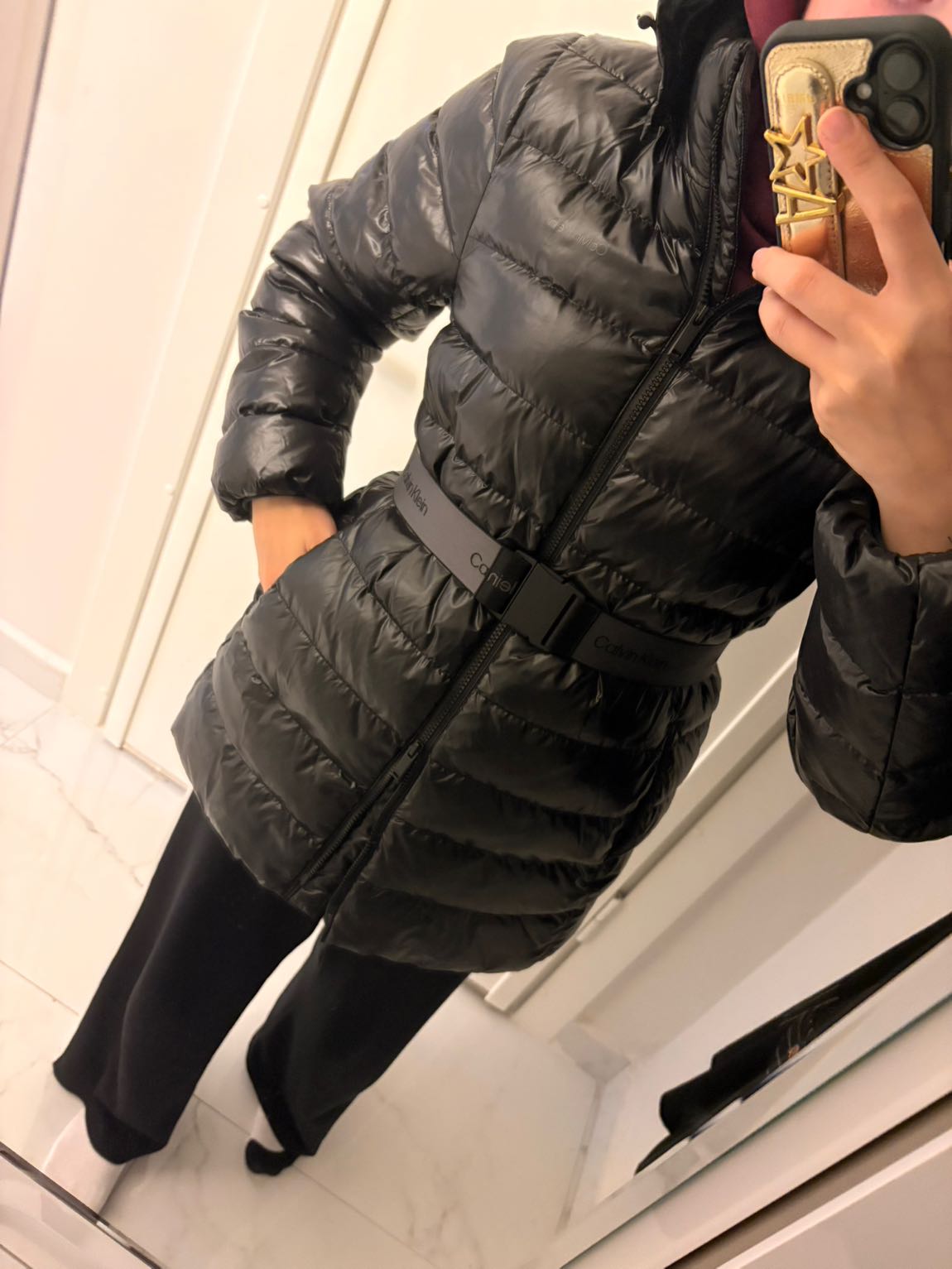 Calvin Klein Siyah Puffer Mont — görsel 8/12