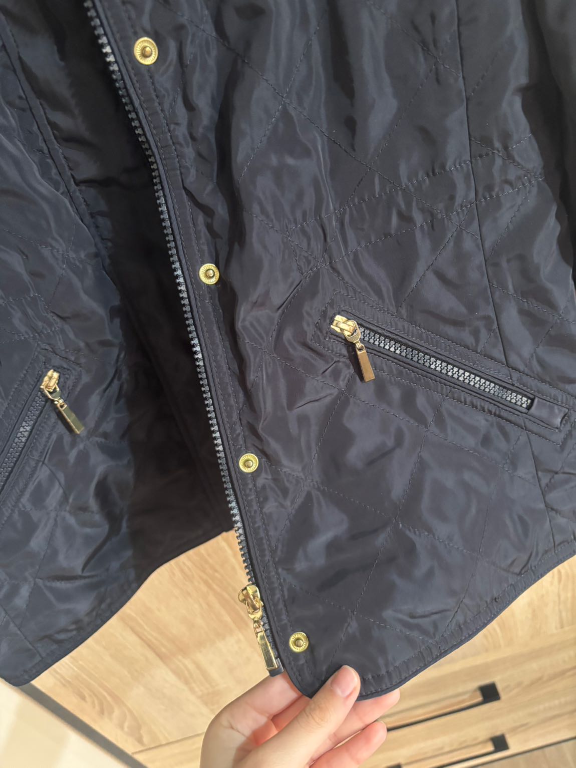 Zara Lacivert Mont — görsel 5/8