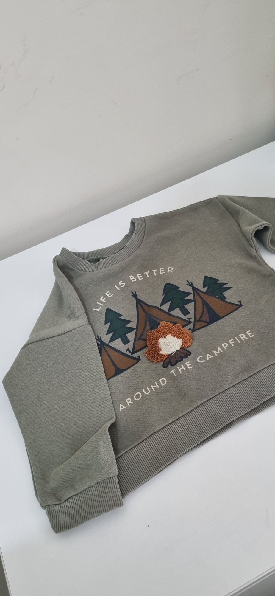 Kamp Temalı Spor Sweatshirt — görsel 2/3