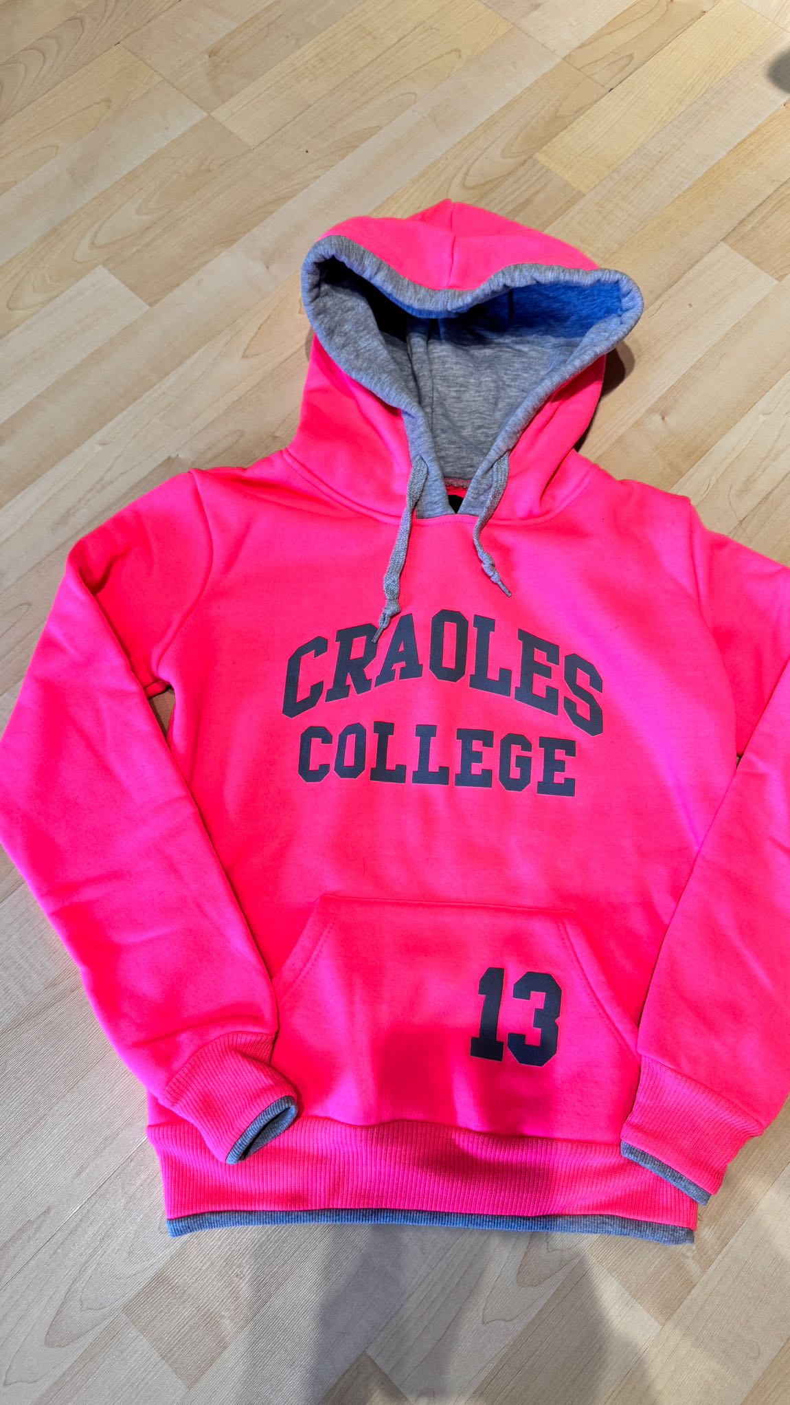 Neon Pembe baskılı Sweatshirt — görsel 2/4