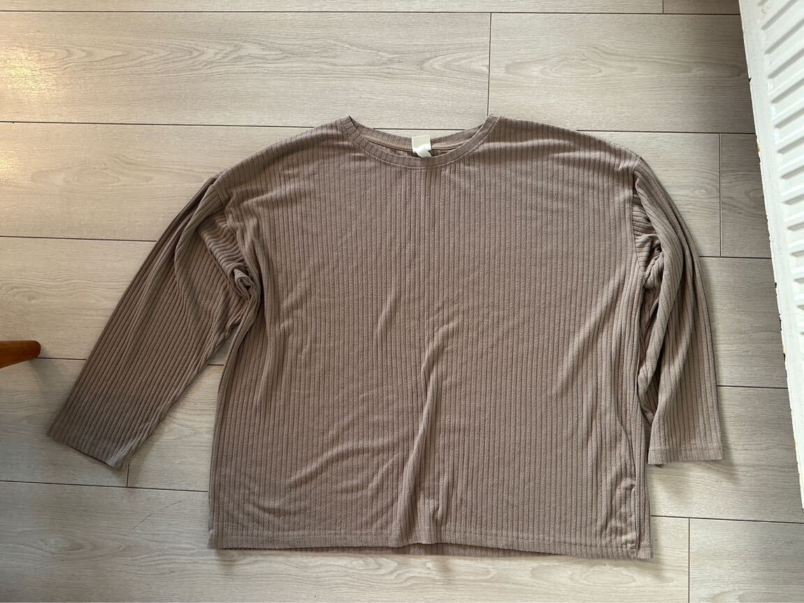 H&M Bej Fitilli Tişört — görsel 2/8