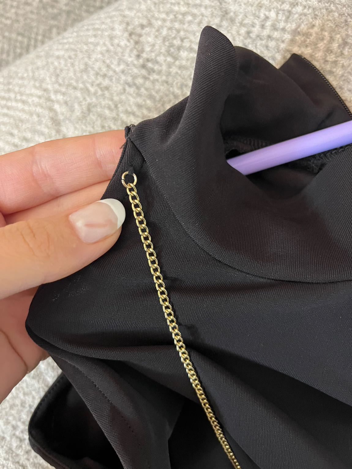 Zara Zincir Detaylı Elbise — görsel 3/7
