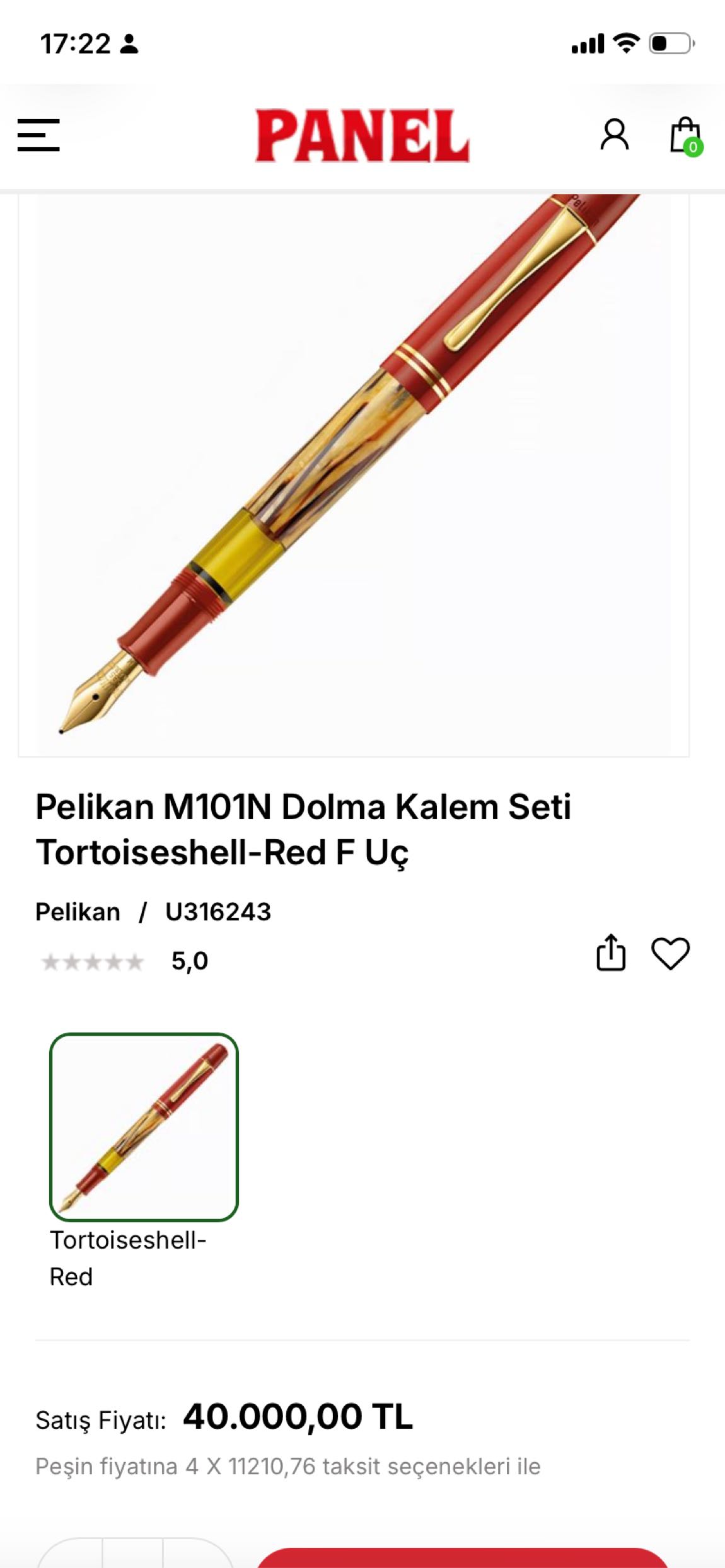 Pelikan M101N Tortoiseshell Red kalem — görsel 11/11
