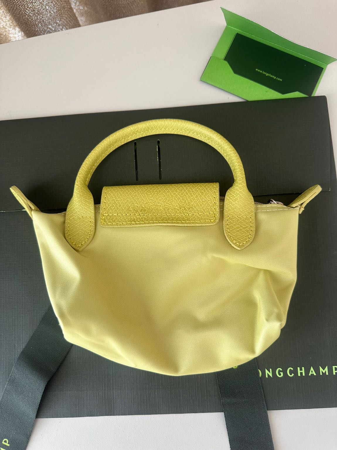 Longchamp %100 Orig.Fatur.One Xs Lime — görsel 8/18