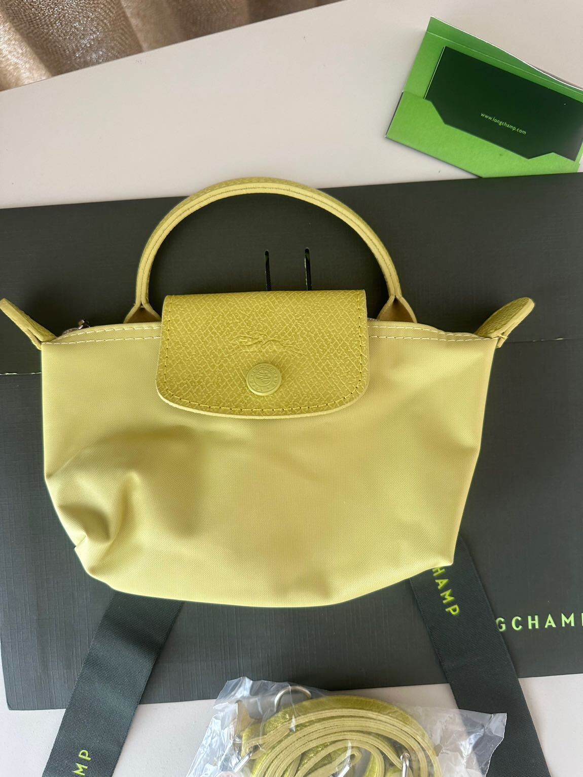 Longchamp %100 Orig.Fatur.One Xs Lime — görsel 7/18