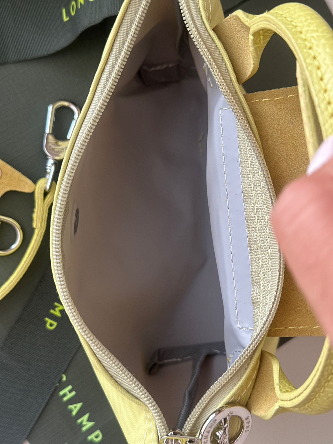 Longchamp %100 Orig.Fatur.One Xs Lime — görsel 18/18