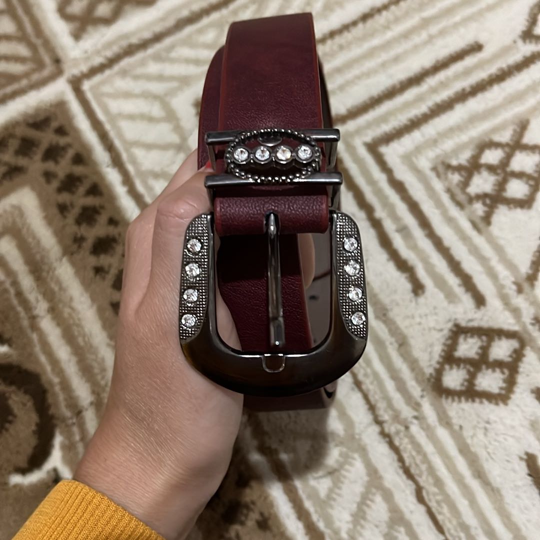 Bordo Taşlı Kemer — görsel 2/6
