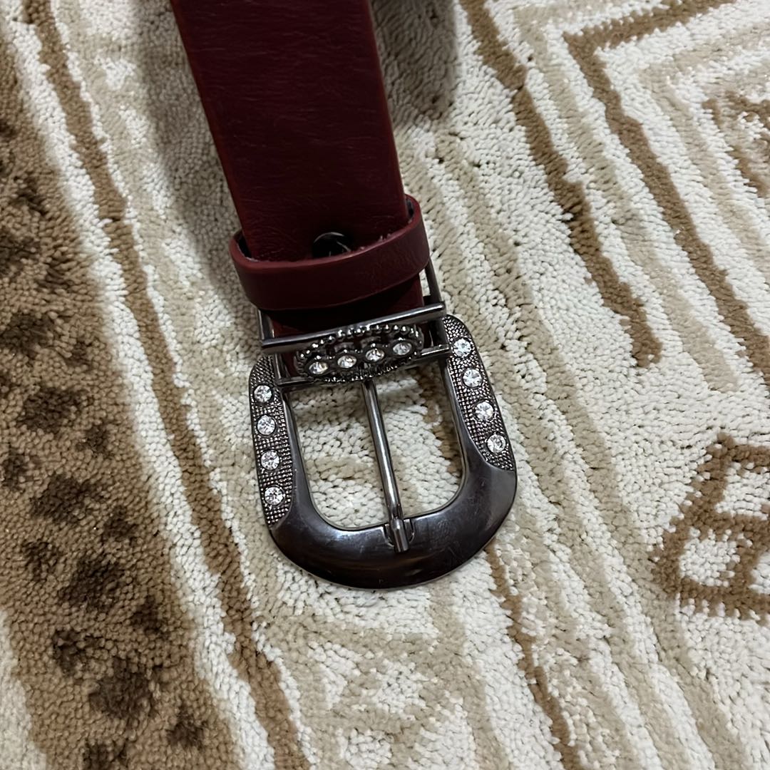Bordo Taşlı Kemer — görsel 5/6
