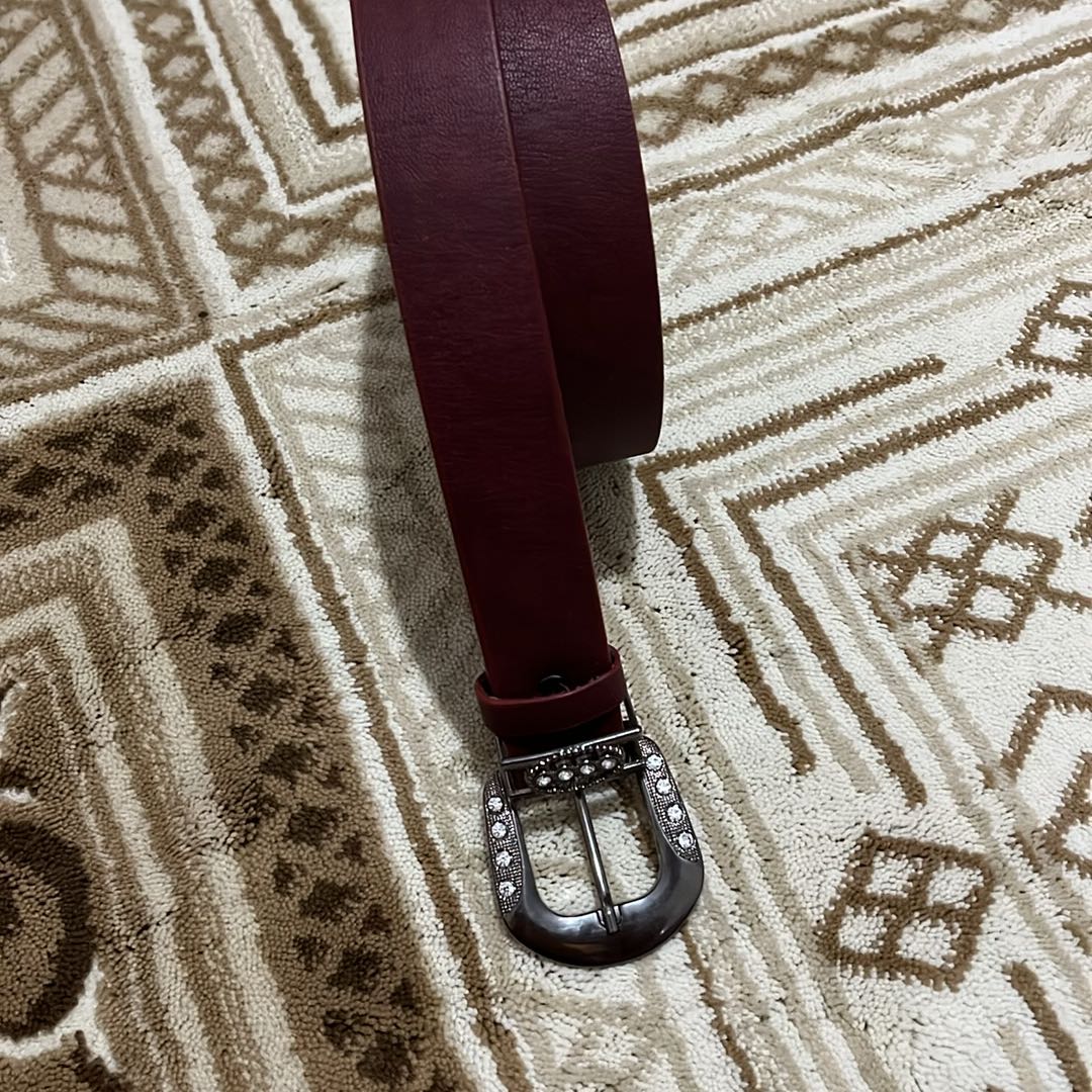Bordo Taşlı Kemer — görsel 4/6