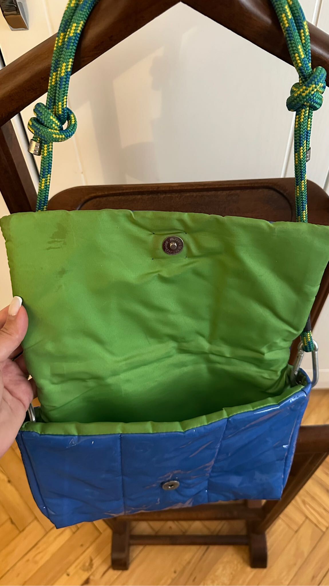 Your Hand Bag Mavi Kapitone Çanta — görsel 7/7