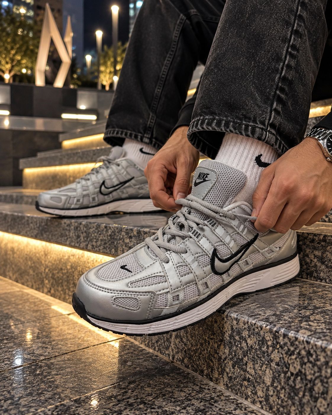Nike P-6000 Silver Gümüş Unisex — görsel 3/3